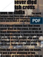 The World Believes That Christ Died On Jewish Cross. But I'd Reveal To You Something Which'll Force You To Think If You All Know The Truth