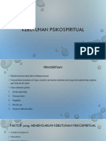 Kebutuhan Psikospiritual