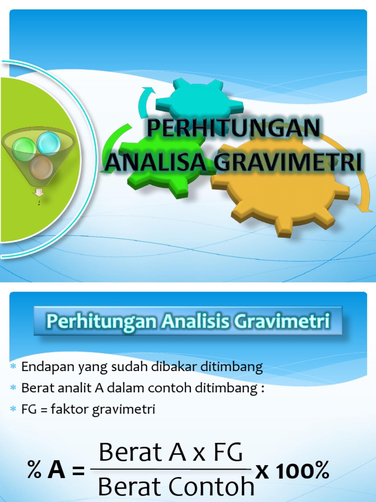 Perhitungan Analisa Gravimetri | PDF