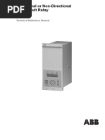 Directional or Non-Directional Earth-Fault Relay REJ 527: Technical Reference Manual