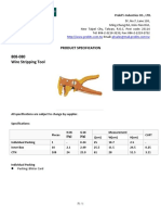 808-080 Wire Stripping Tool: Product Specification