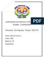 Chemistry investigatory project