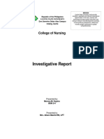 Investigative Report: College of Nursing