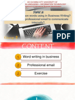 What Are Common Words Using in Business Writing? How To Write Professional Email To Communicate Internally?