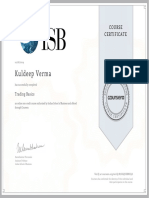 Kuldeep Verma: Course Certificate