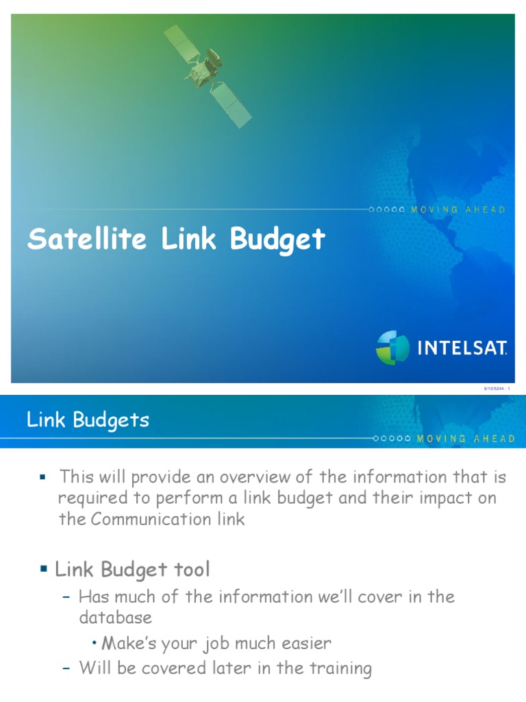 Satellite Link Budget Training Overview | PDF | Communications ...