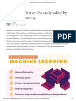 8 Problems That Can Be Easily Solved by Machine Learning