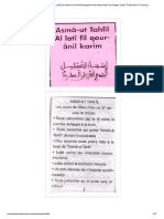 ASMAAOUT TAHLIL - Site de Lecture Et de Téléchargement de Khassaides de Serigne Touba Transcrits en Francais
