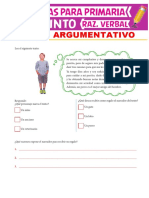 Textos Argumentativos para Quinto Grado de Primaria