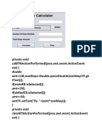 Wage - Calculator Coding For Class 12 Ip