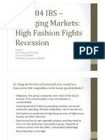 Tbs 984 Ibs - Emerging Markets: High Fashion Fights Recession