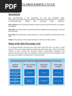 Data Processing Cycle