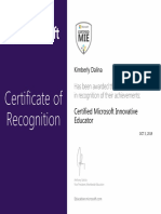 'Certified Microsoft Innovative Educator