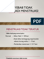 Tidak Terjadi Menstruasi