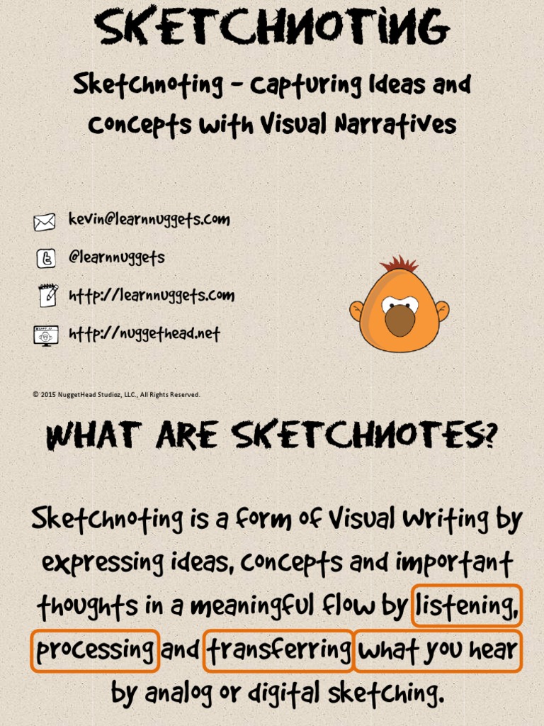 Sketchnoting Capturing Ideas And Concepts With Visual Narratives Pdf