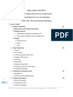 Aait, Civil Engineering Department, Geotechnical Engineering - Courseoutline