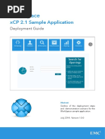 XCP 2.1 Sample Application - WorkSpace 1.0.0