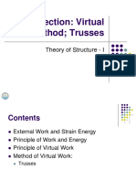Deflection: Virtual Work Method Trusses: Theory of Structure - I