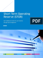 Short Term Operating Reserve Stor