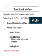Phase Transitions & Interfaces