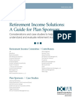 Retirement Income Solutions: A Guide For Plan Sponsors