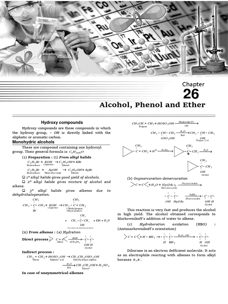 Alcohols: Preparation & Properties | PDF | Alcohol | Ester