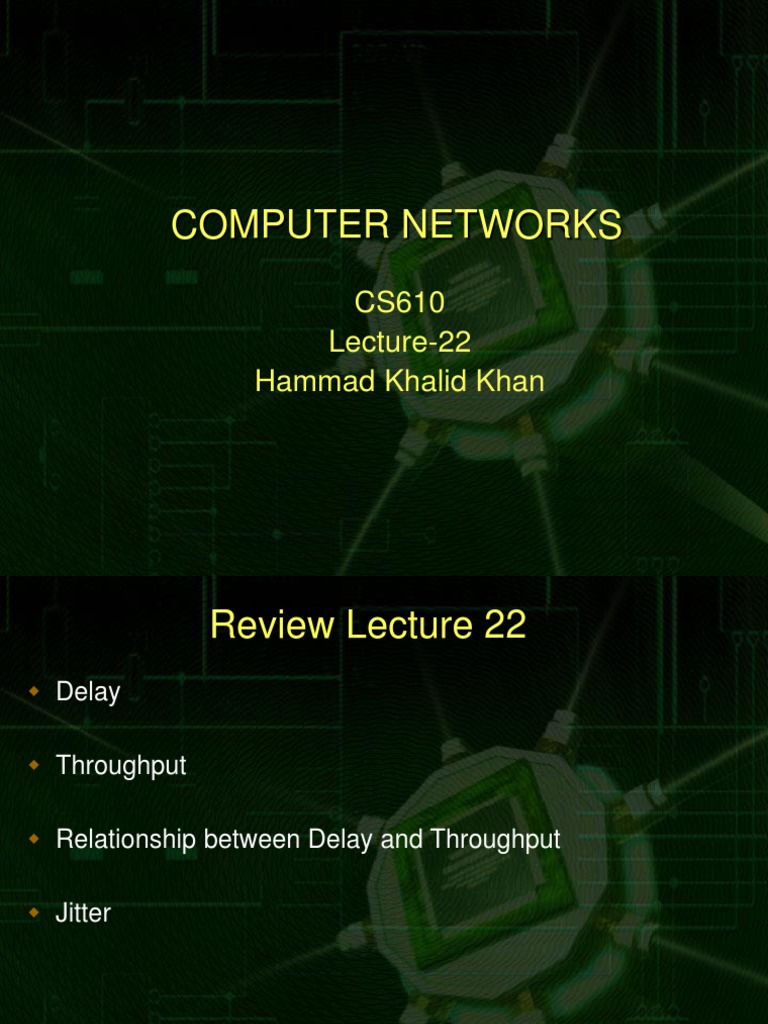 Computer Network - CS610 Power Point Slides Lecture 23 | PDF | Internet ...