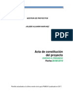 Plantilla Acta de Proyecto PMI
