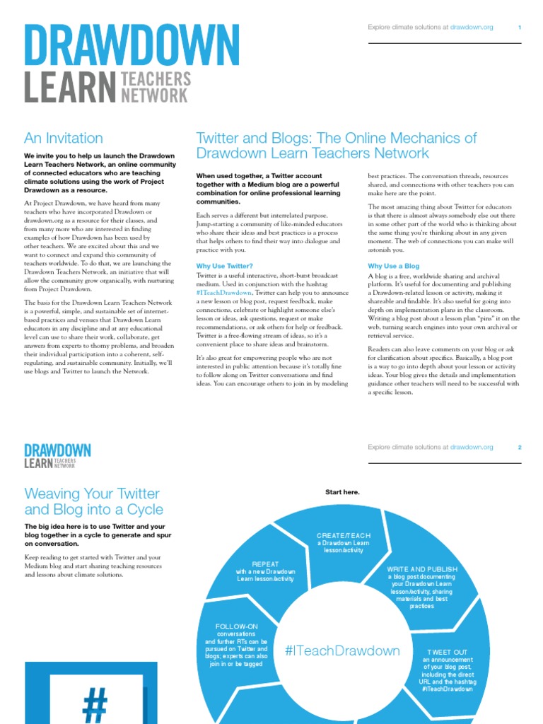 Drawdown Learn | PDF | Hashtag | Communication