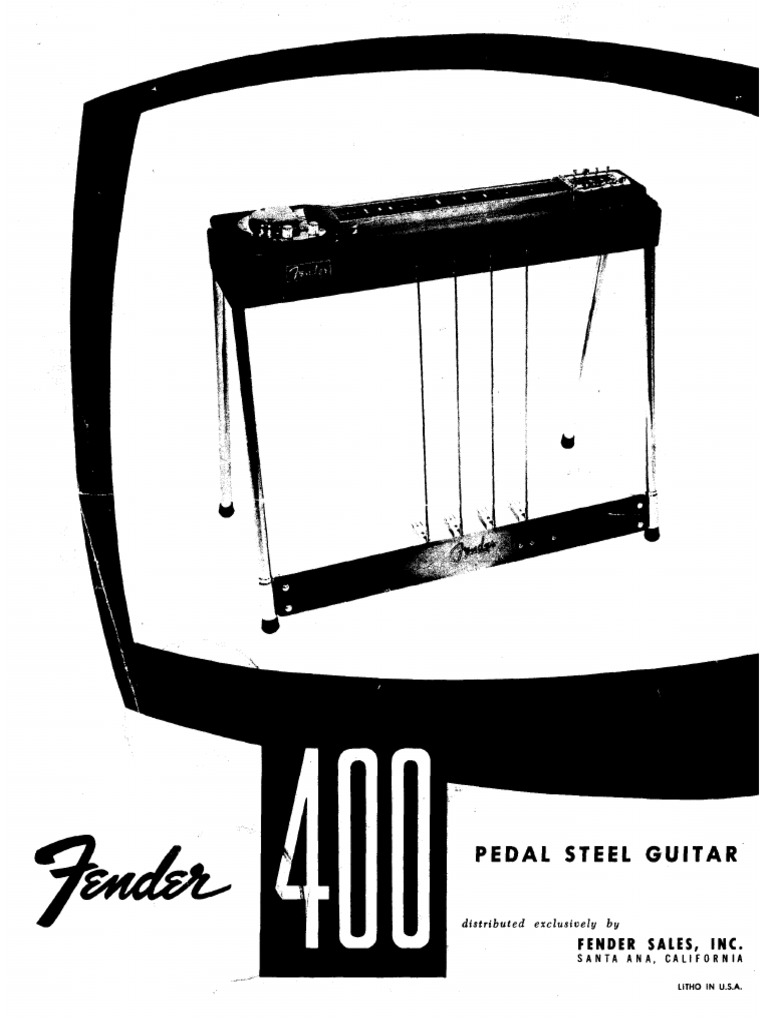 Fender Pedal Steel Guitar Manual | PDF | Guitars | Tension (Physics)