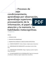 Tema 3 - Procesos de Aprendizaje Condicionamiento