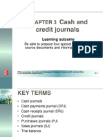 Cash and Credit Journals: Learning Outcome