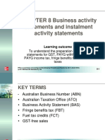 CHAPTER 8 Business Activity Statements and Instalment Activity Statements