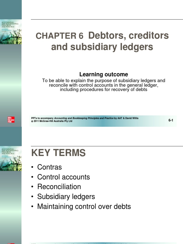 Debtors and Creditors Ledger Overview | PDF | Debits And Credits ...