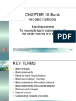 CHAPTER 10 Bank Reconciliations: To Reconcile Bank Statements With The Cash Records of A Business