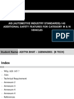 Additional Safety Features For Category M & N Vehicles: Ais (Automotive Industry Standards) - 145