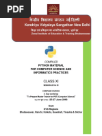 Python Content Developed in ZIET BBSR