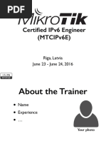 Mikrotik Certified Ipv6 Engineer Course Materials