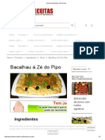 Bacalhau À Zé Do Pipo