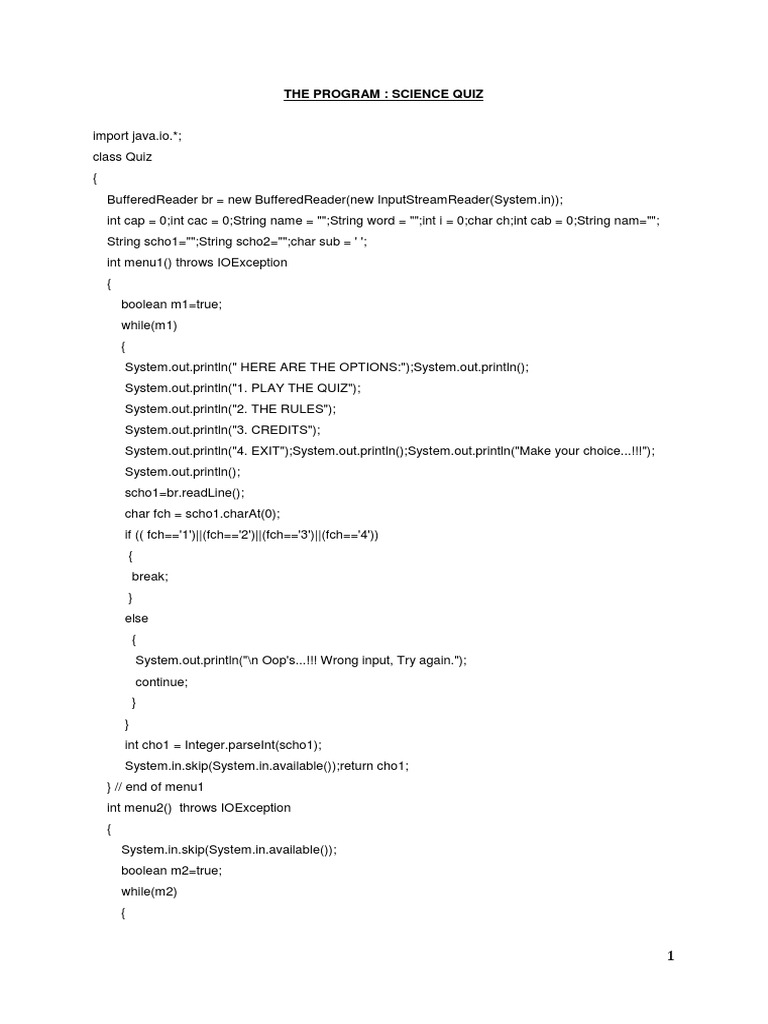 Java Class 10 Icse Programs