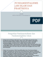 Konsep Fundamentalisme Dalam Islam Dan Praktiknya