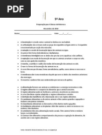 5º Ano - Regimes alimentares e locomoção - resumo