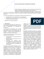 Determincion de Amonio Por El Método de Nessler