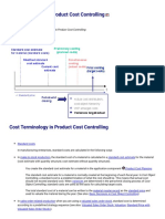 Terminology in Product Cost Controlling (SAP Library - Cost Object Controlling (CO-PC-OBJ) ) PDF