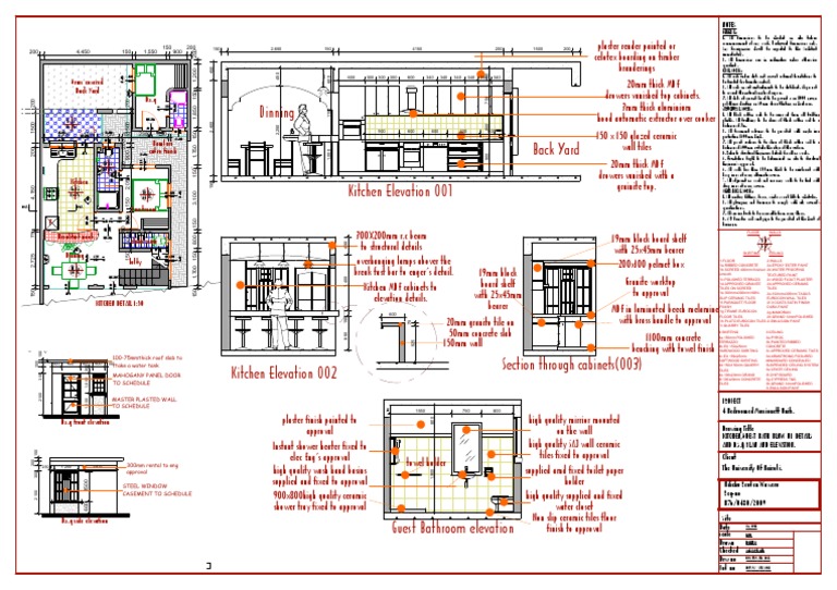 Kitchen and Bathroom Blow-Up Details | PDF | Buildings And Structures ...
