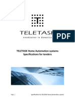 Specifications For Tenders TELETASK Systems en V32