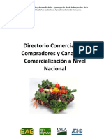 Directorio Comercial de Compradores y Canales de Comercializacion A Nivel Nacional