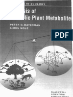 Waterman & Mole. Analysis of Phenolic Plant Metabolites. Blackwell 1994