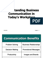 Understanding Business Communication in Today's Workplace: 10/31/2019 Chapter 1 - 1