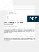 Shaft Alignment in Dry Dock - The Shaft Calculation Software by IMT